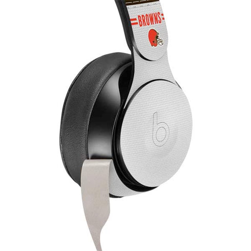 NFL Cleveland Browns White Striped Beats Solo Pro Skin