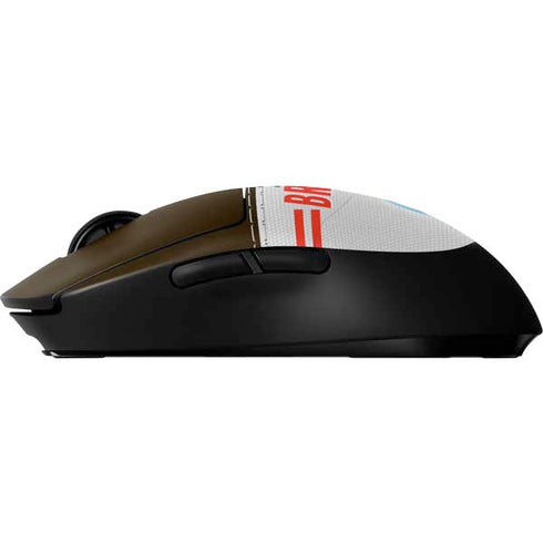 NFL Cleveland Browns White Striped G Pro Wireless Gaming Mouse Skin