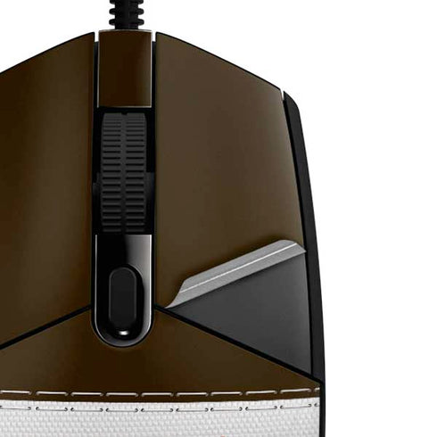 NFL Cleveland Browns White Striped G203 Prodigy RGB Wired Gaming Mouse Skin