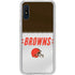 NFL Cleveland Browns White Striped Galaxy Cases