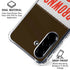 NFL Cleveland Browns White Striped Galaxy A36 5G Clear Case