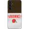 NFL Cleveland Browns White Striped Galaxy A55 5G Skin