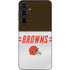 NFL Cleveland Browns White Striped Galaxy A55 5G Skin