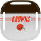 NFL Cleveland Browns White Striped Galaxy Buds Live Skin