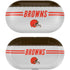NFL Cleveland Browns White Striped Galaxy Buds Plus Skin