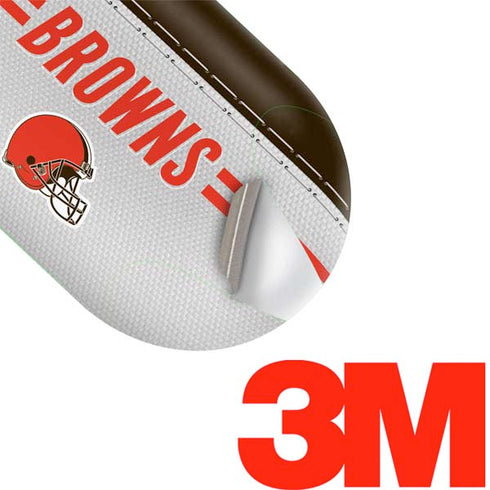 NFL Cleveland Browns White Striped Galaxy Buds Plus Skin