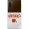 NFL Cleveland Browns White Striped Galaxy Note 10 Plus Skin