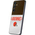 NFL Cleveland Browns White Striped Galaxy S25 Skin