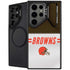NFL Cleveland Browns White Striped Galaxy Cases