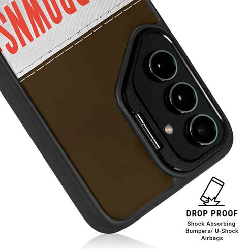NFL Cleveland Browns White Striped Galaxy S24 Ultra Kickstand Case