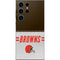 NFL Cleveland Browns White Striped Galaxy S24 Ultra Skin