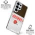 NFL Cleveland Browns White Striped Galaxy S25 Ultra Clear Case