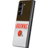 NFL Cleveland Browns White Striped Galaxy Z Fold5 5G Skin