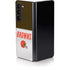 NFL Cleveland Browns White Striped Galaxy Z Fold5 5G Skin
