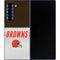 NFL Cleveland Browns White Striped Galaxy Z Fold6 Skin