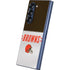 NFL Cleveland Browns White Striped Galaxy Z Fold6 Skin