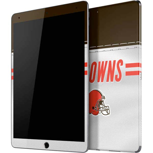 NFL Cleveland Browns White Striped iPad Skins