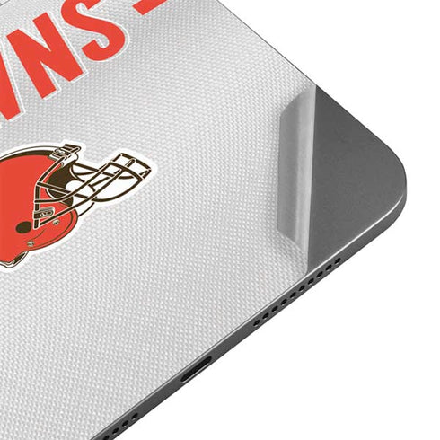 NFL Cleveland Browns White Striped Apple iPad Mini Skin