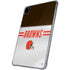 NFL Cleveland Browns White Striped iPad Pro 11in (2024) Clear Case