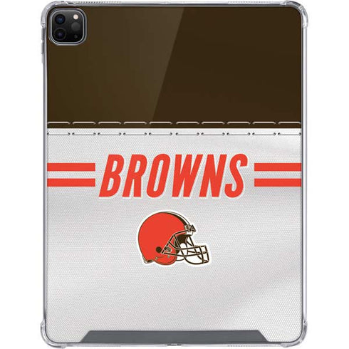 NFL Cleveland Browns White Striped iPad Cases