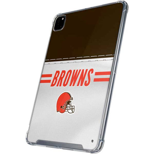 NFL Cleveland Browns White Striped iPad Cases