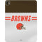 NFL Cleveland Browns White Striped iPad Pro 13in M4 (2024) Skin
