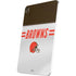 NFL Cleveland Browns White Striped iPad Pro 13in M4 (2024) Skin