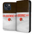 NFL Cleveland Browns White Striped iPhone 15 Folio Case