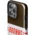NFL Cleveland Browns White Striped iPhone 15 Pro Impact Case
