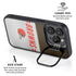 NFL Cleveland Browns White Striped iPhone 15 Pro Kickstand Case