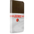NFL Cleveland Browns White Striped iPhone 15 Pro Max Folio Case