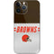 NFL Cleveland Browns White Striped iPhone 15 Pro Max Skin
