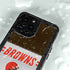NFL Cleveland Browns White Striped iPhone 15 Pro Waterproof Case