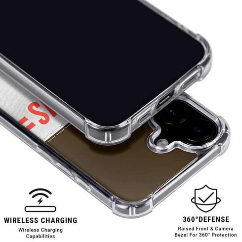 NFL Cleveland Browns White Striped iPhone 16 MagSafe Case