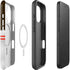 NFL Cleveland Browns White Striped iPhone 16 Magsafe Impact Case