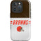 NFL Cleveland Browns White Striped iPhone 16 Pro Magsafe Impact Case