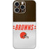 NFL Cleveland Browns White Striped iPhone 16 Pro Max Skin