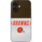NFL Cleveland Browns White Striped iPhone 16 Skin