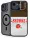 NFL Cleveland Browns White Striped iPhone 16e Kickstand Case