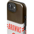 NFL Cleveland Browns White Striped iPhone 16e Impact Case