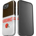 NFL Cleveland Browns White Striped iPhone 16e Impact Case