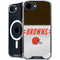 NFL Cleveland Browns White Striped iPhone 16e MagSafe Case