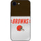 NFL Cleveland Browns White Striped iPhone 16e Skin