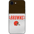 NFL Cleveland Browns White Striped iPhone 16e Skin