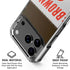 NFL Cleveland Browns White Striped iPhone 18 Pro Clear Case