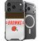 NFL Cleveland Browns White Striped iPhone 18 Pro MagSafe Case