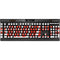 NFL Cleveland Browns White Striped K95 RGB PLATINUM Mechanical Gaming Keyboard Skin