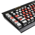 NFL Cleveland Browns White Striped K95 RGB PLATINUM Mechanical Gaming Keyboard Skin