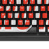 NFL Cleveland Browns White Striped K95 RGB PLATINUM Mechanical Gaming Keyboard Skin