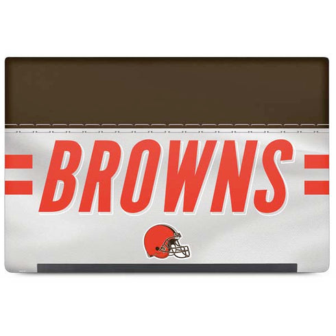 NFL Cleveland Browns White Striped Dell Latitude Skin